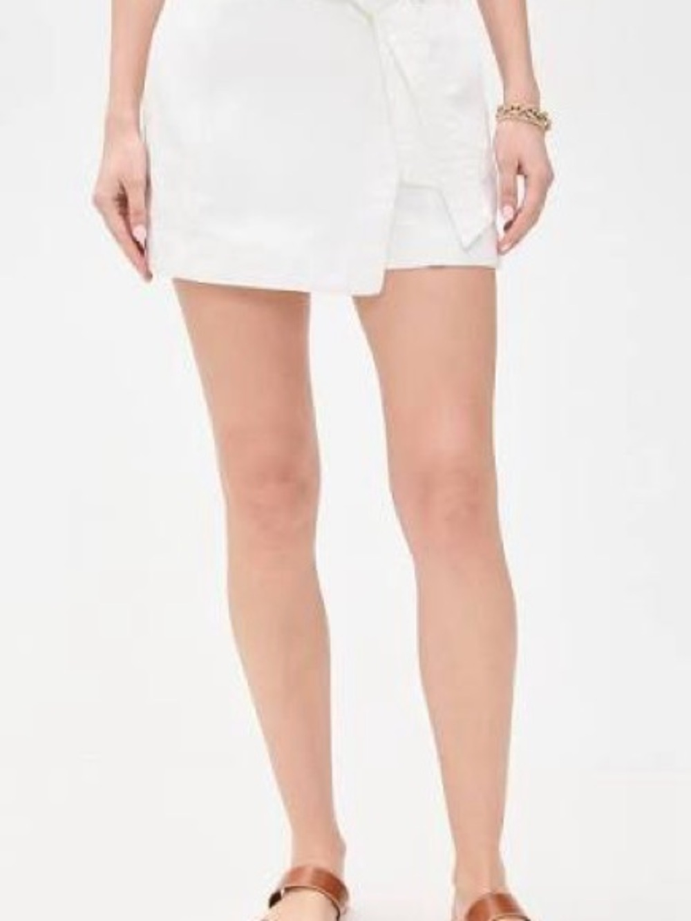 Veronica Beard White Wrap Skort Sz 6 NWT